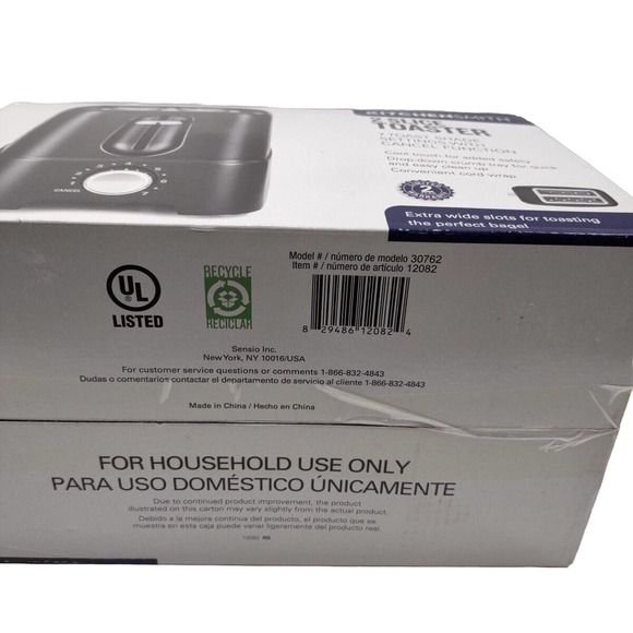 KitchenSmith 2 Slice Toaster 7 Toast Shade Extra Wide Slots Black - Picture 14 of 15